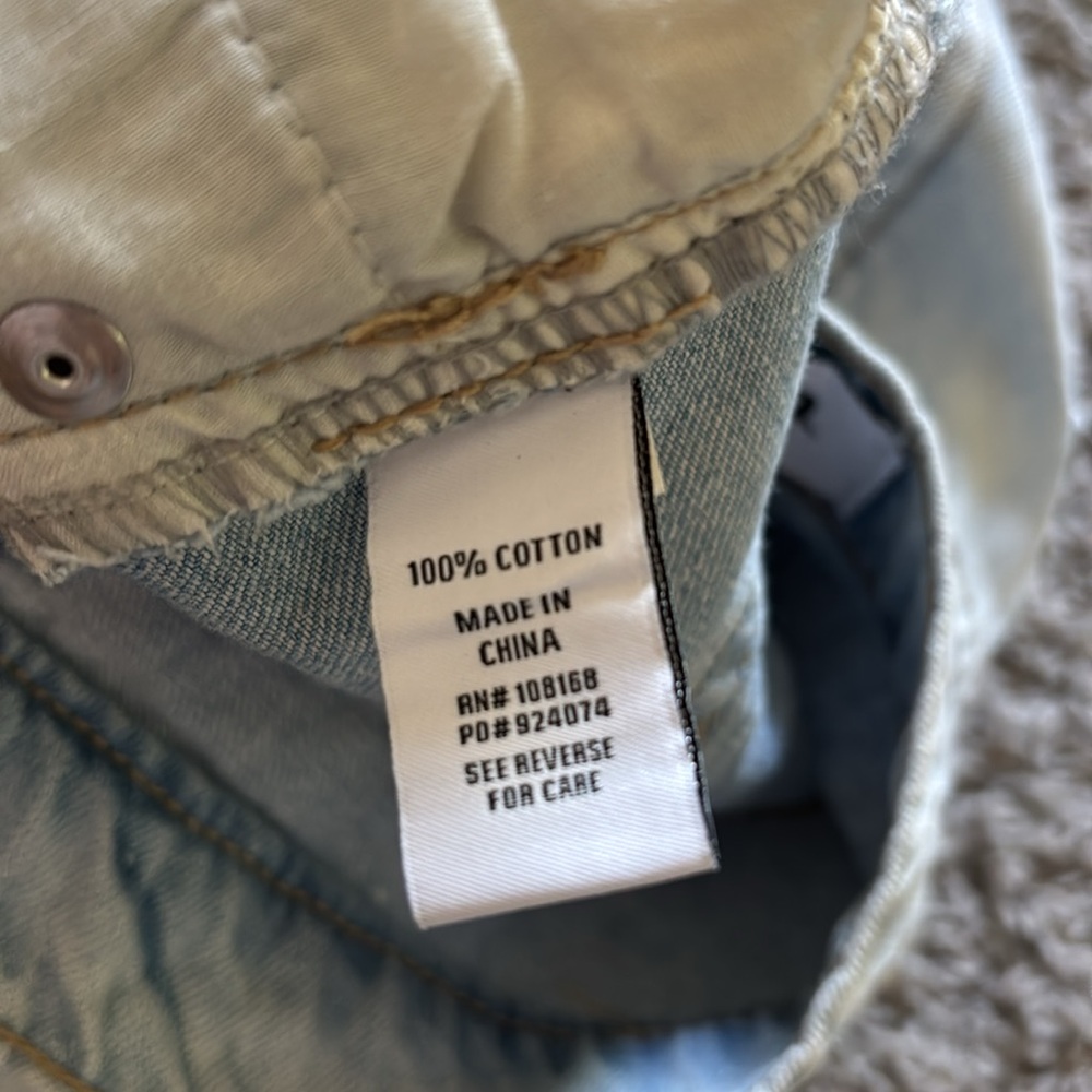 RSQ Distressed Boyfriend Denim Shorts - Light Blue - Picture 13 of 14